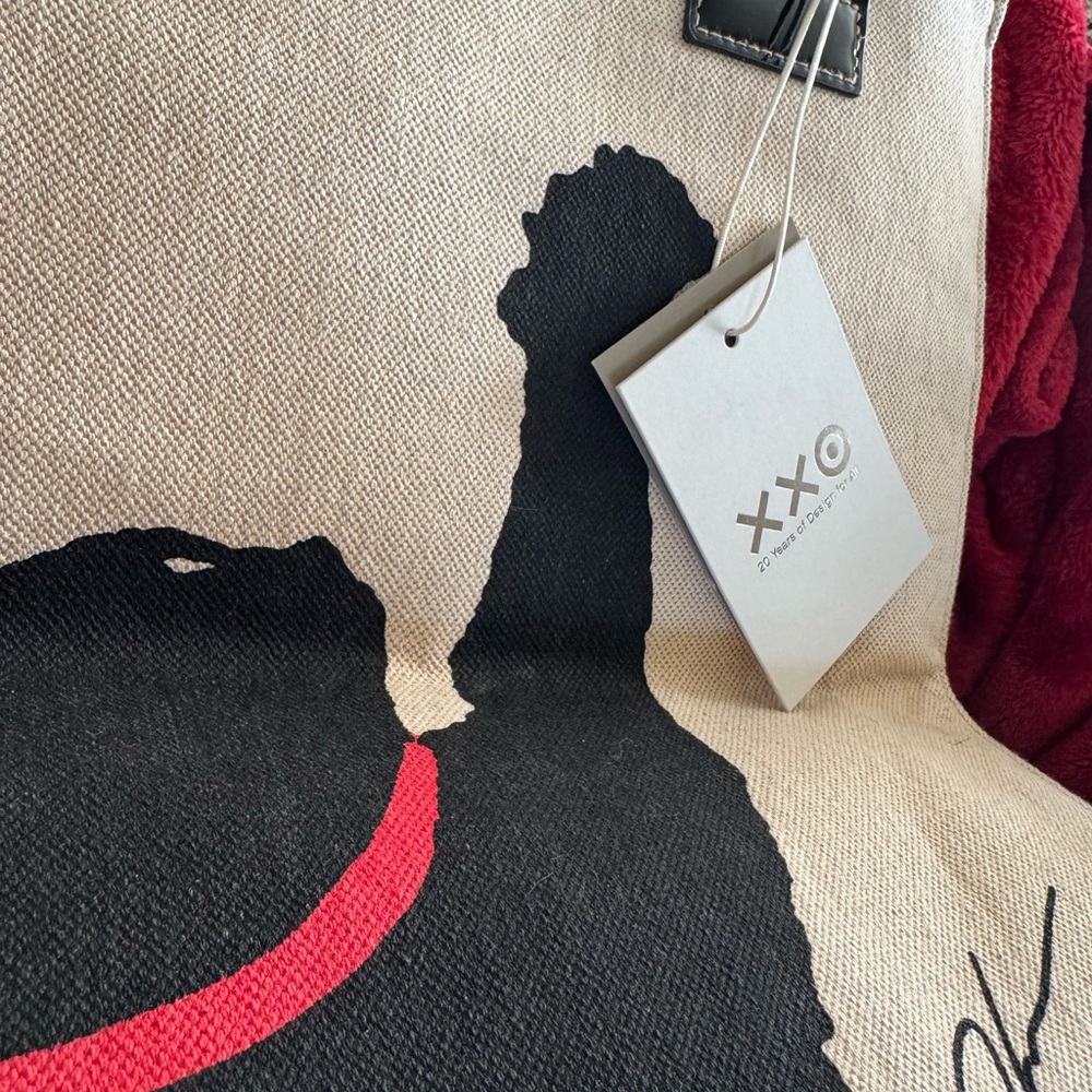 Jason Wu Canvas Tote Bag with Cat Print - Cream and Black - Picture 5 of 7